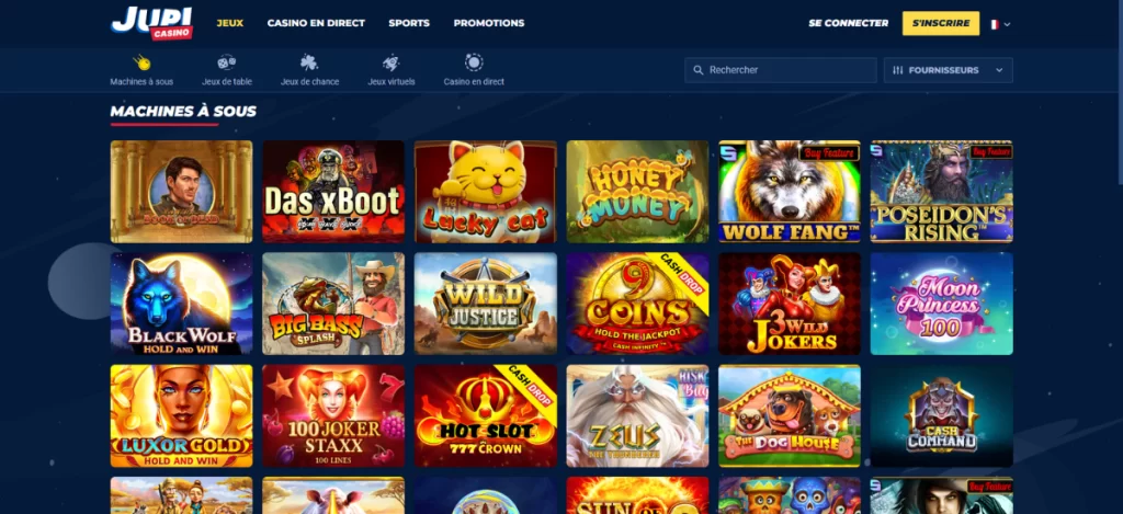 Jupi casino jeux en ligne