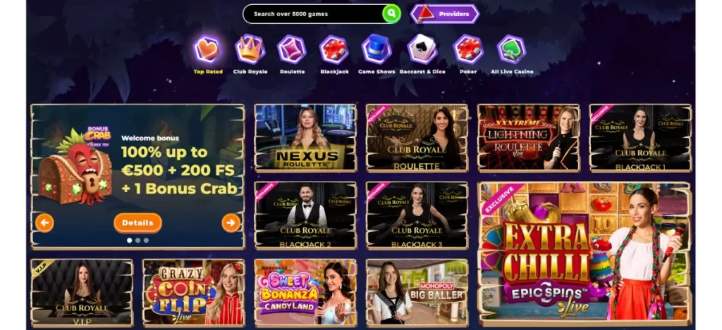 Wazamba casino ludothèque jeux en ligne